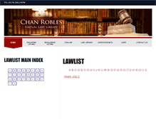 Tablet Screenshot of lawlist.chanrobles.com