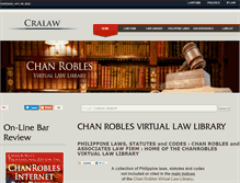 Tablet Screenshot of laws.chanrobles.com